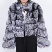 2020 new fashion real fur parka winter real fox fur jacket women parka natural real fox fur coat thick warm outerwear