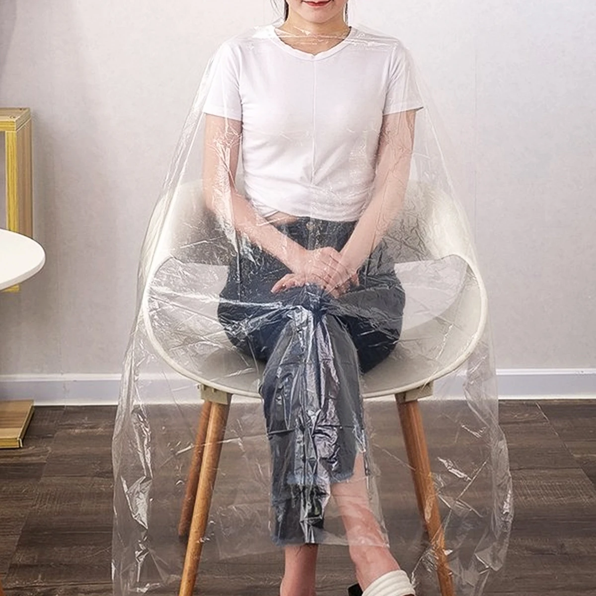 Одноразовая краска для волос 7 размеров прочный PE водонепроницаемый фартук