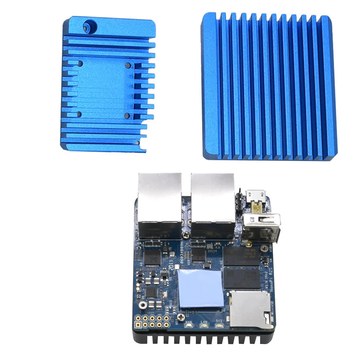 Fonte de Sistema Inglês para Nanopi Rk3328 Quad-core Cortex-a53 Roteador Duplo Ethernet Portas 32g Memória Flash Built-in R2s dc 5 v – 2a