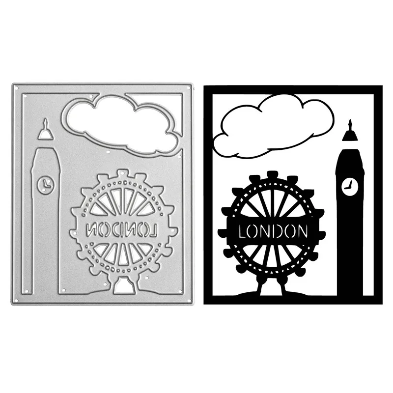 YaMinSanNiO London Tower штампы для резки металла Скрапбукинг карт Сделай Сам тиснение