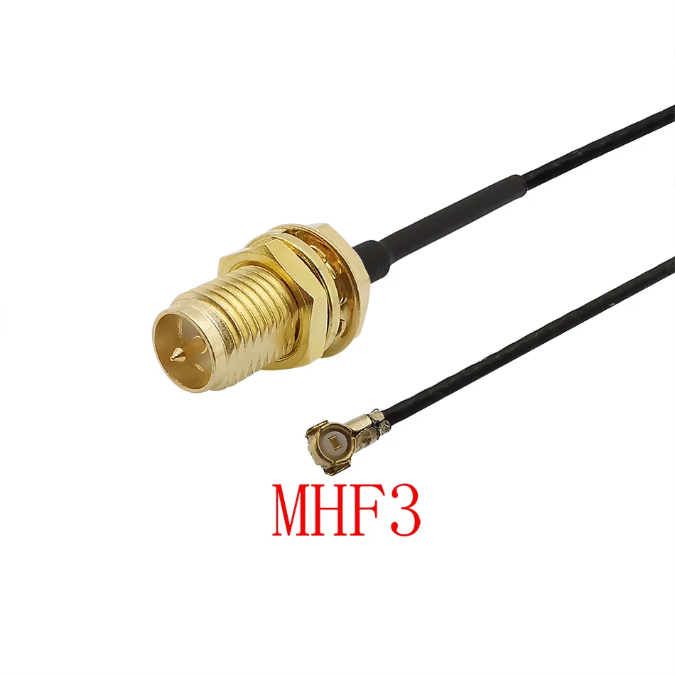 1 шт. RP SMA Female к IPX IPEX U.FL MHF3 Plug 0 81 мм RF Pigtail перемычка для PCI Wi-Fi карты плата