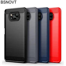 Shockproof Carbon Fiber Cover For Xiaomi Poco X3 Pro Case Xiaomi Poco X3 Pro Silicone Back Case For Xiaomi Poco X3 Pro Fundas