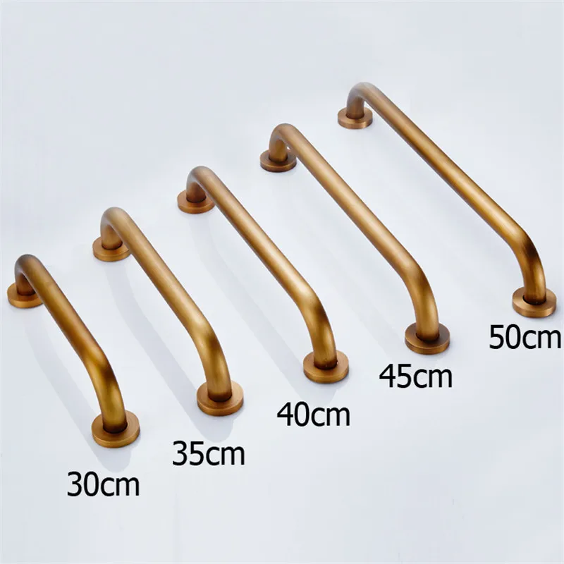 

Grab Safety Bar Bathroom Tub Toilet Handrail Antique Brass Material Grab Bar Shower Hand Support Handle Free Shipping