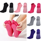 Женские модные носки для йоги, силиконовые Нескользящие носки для пола, дышащие хлопковые носки для танцев, балета, фитнеса, пилатеса, балета, 1 пара