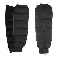 motorcycles windproof leg gaiter for winter 27in detachable waterproof down pants with warm short plush for moto equipment