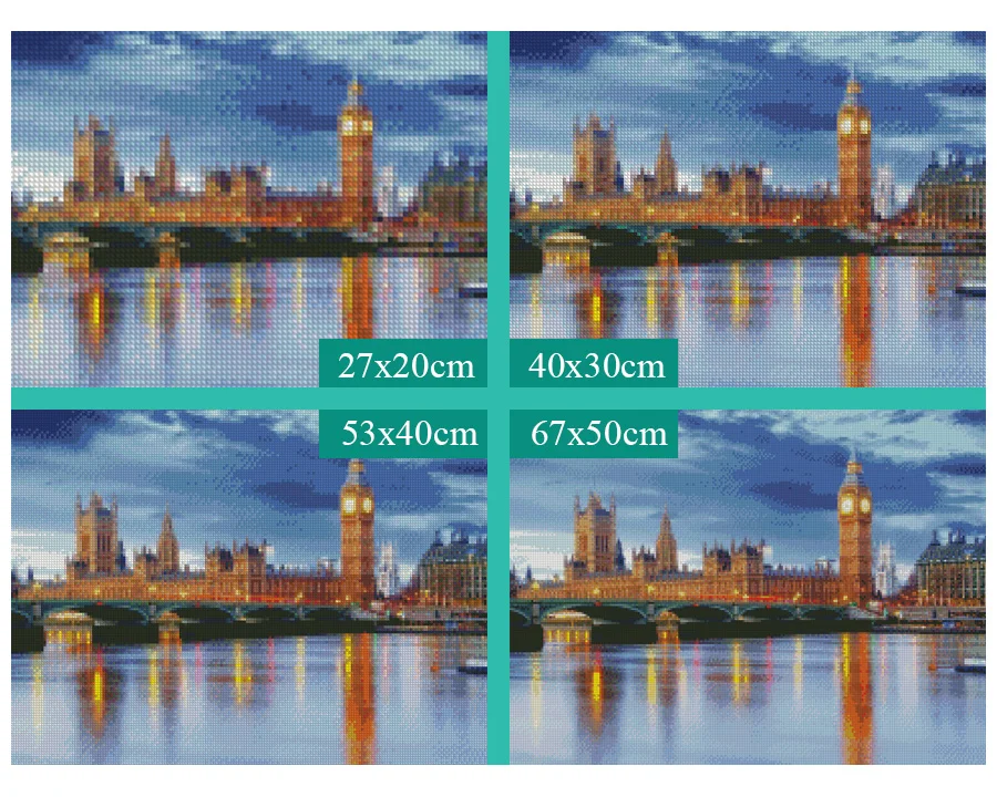 100% полноразмерная 5D алмазная живопись сделай сам городской пейзаж 3D круглая