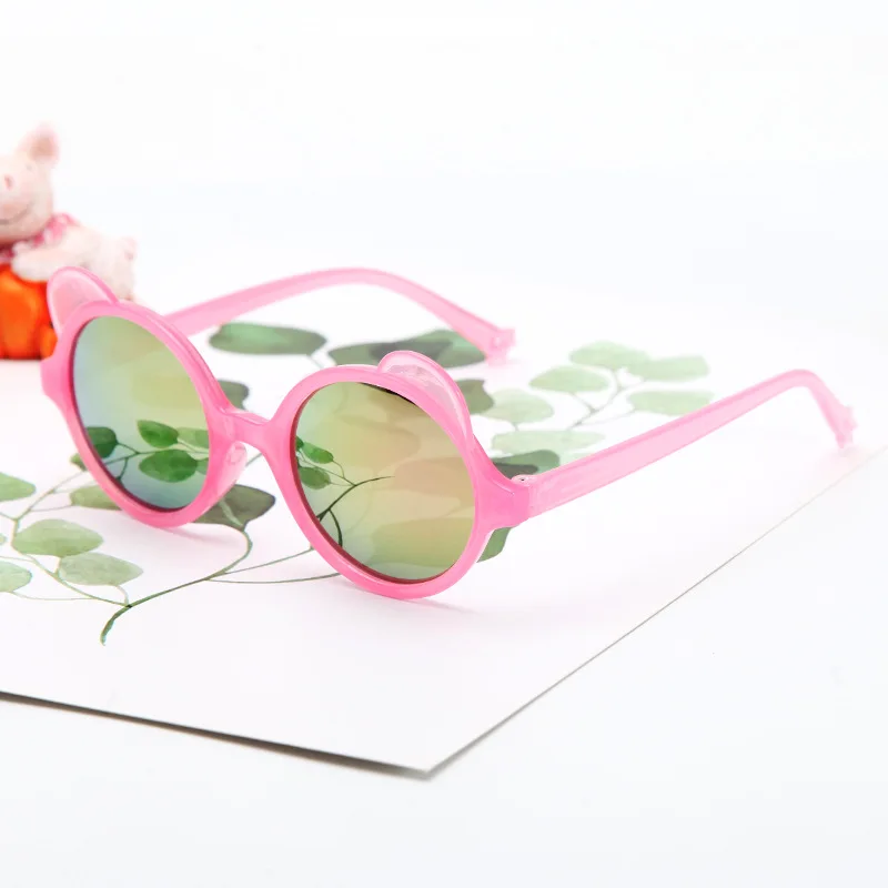 

Children's Boys Girls Kids Sunglasses Shades Bright Lenses UV400 Protection Baby Outdoor Colorful Reflective Mirror Sunglasses