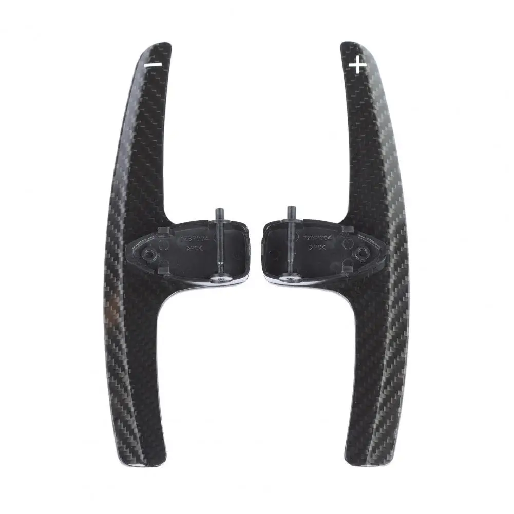 

2Pcs YZBP-004 Shift Paddle Simple Installation Carbon Fiber Modification Steering Wheel Shifter Extension Cover for Aclass C180L