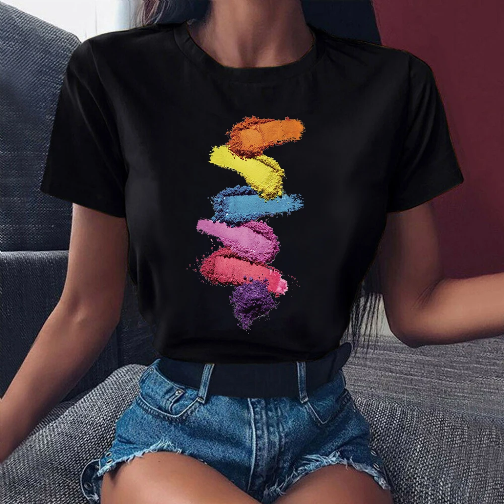 Женские 3D принт в стиле 90 х Vogue модные черные топы Tumblr футболки женская одежда