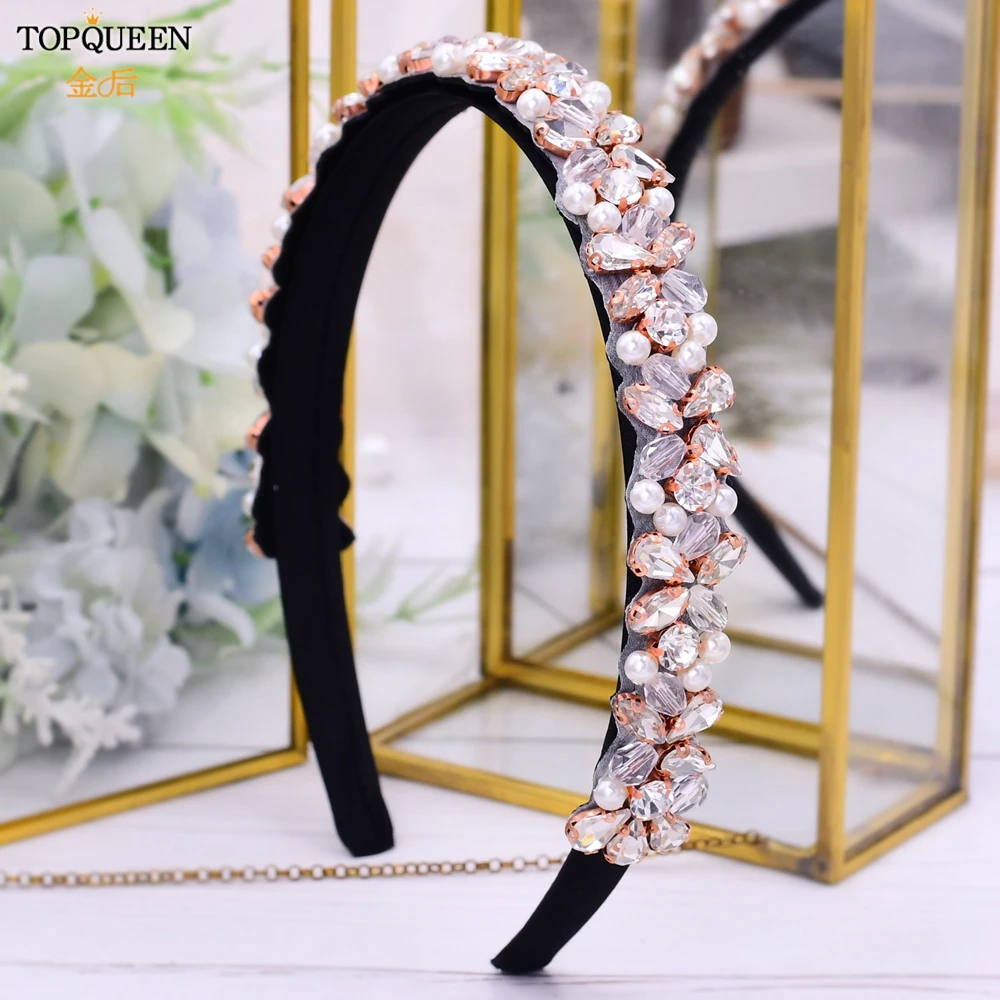 

TOPQUEEN S387-D Luxury Rhinestone Wedding Headbands Stunning Crystal Hair Jewelry Bridal Hair Tiaras Baroque Hairbands Headwear