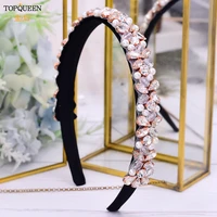 topqueen s387 d luxury rhinestone wedding headbands stunning crystal hair jewelry bridal hair tiaras baroque hairbands headwear