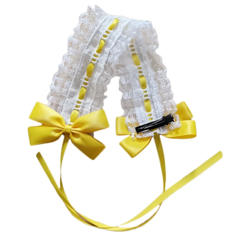 Женская сетчатая обруч с бантом милая ленточная повязка на голову девушка аниме