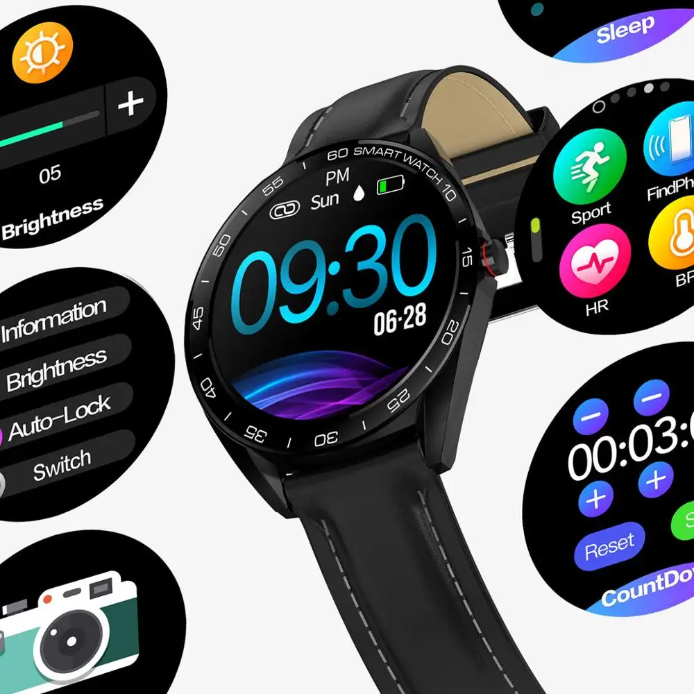 

K7 Smart watch Men IP68 Waterproof Heart Rate Blood Pressure Sleep Monitor Fitness Tracker Sports Smartwatch