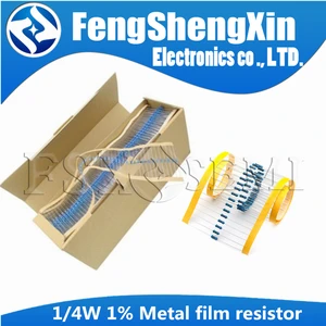 5000 шт.лот 14 Вт 1% металлический пленочный резистор 1R  1M 100R 220R 330R 1K 1,5 K 2,2 K 3,3 K 4,7 K 10K 22K 47K 100K 100 220 330 1K5 2K2 3K3 4K7