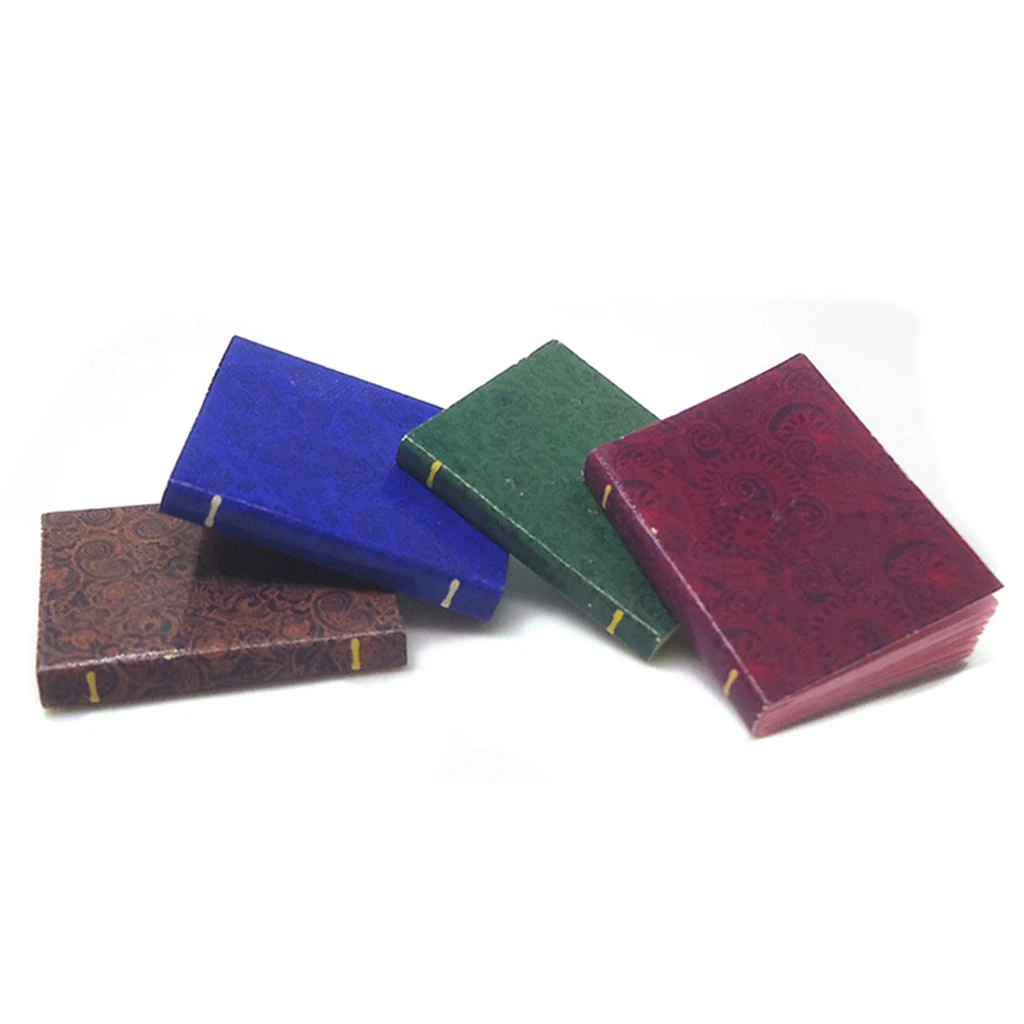 

4x миниатюры мини-книги для 1:12 кукольная мебель набор сцена жизни игрушки