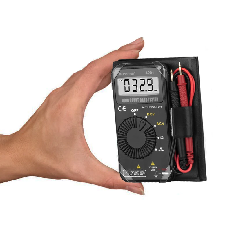 Цифровой мультиметр HoldPeak HP-4201 портативный амперметр переменного/постоянного