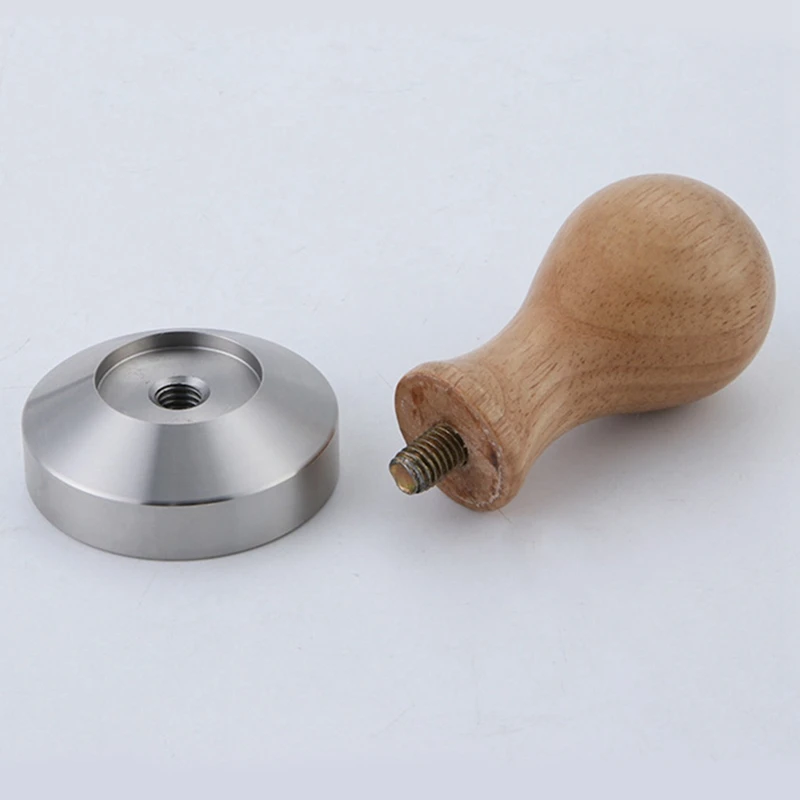 

3 Pcs Pastry and Basting Brush Ultra-Fine Hardwood Flat Brushes & 1 Pcs Wooden Coffee Tamper 58mm Espresso Base