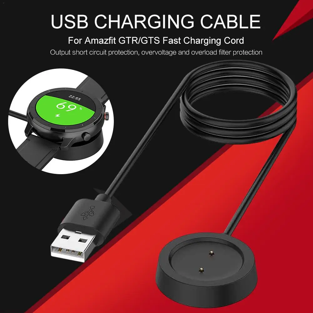 Магнитный USB кабель для зарядки док станции Amazfit GTS GTR|Смарт-аксессуары| |