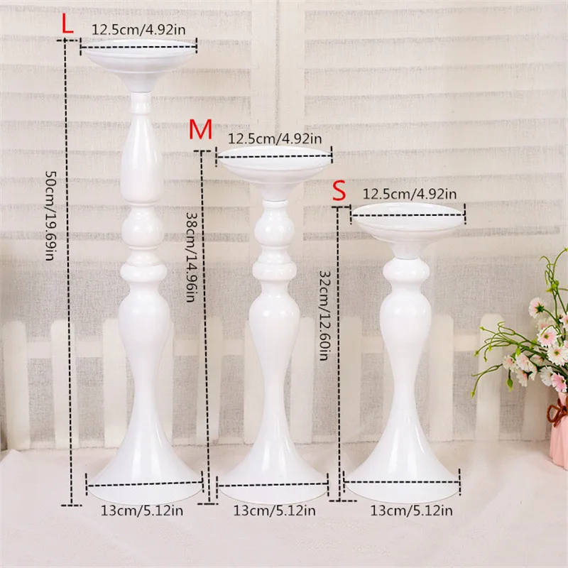 Белый декоративный подсвечник для ведущих дорог Креативные Свадебные