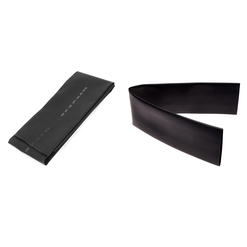 

2 Pcs Heat Shrink Tube Black Polyolefin Insulation Heat Shrink Tubing, 1 Pcs 50Cm 3: 1 & 1 Pcs 1M 2:1