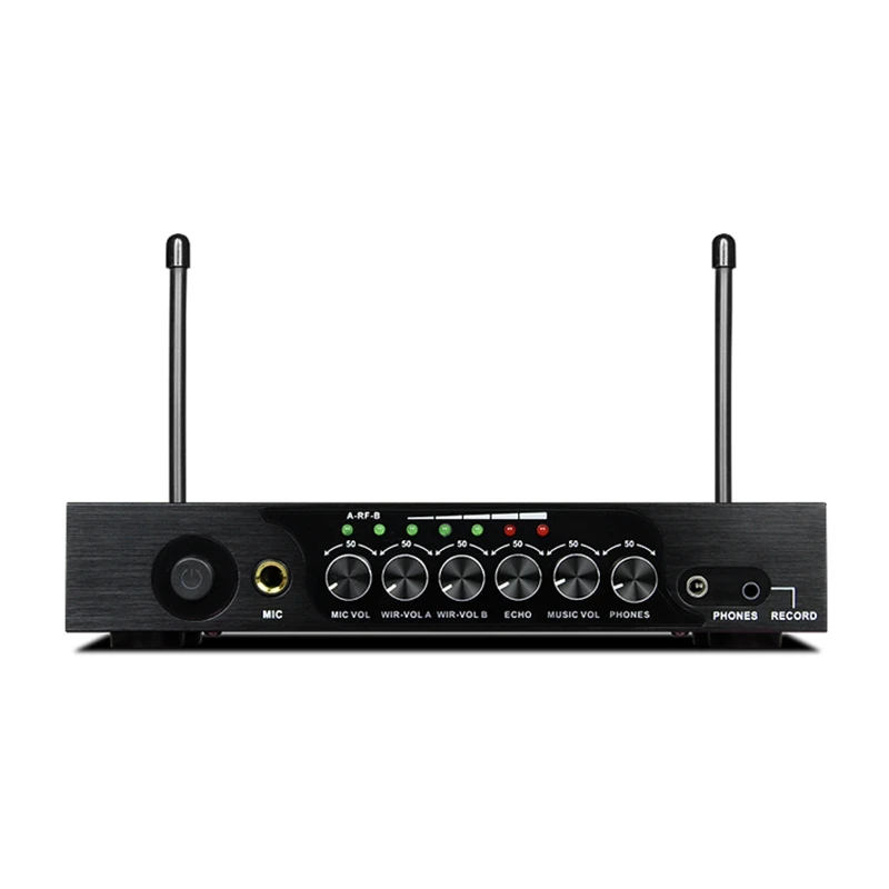 Портативный UHF Bluetooth беспроводной микрофон M6 с регулируемым басом реверберации