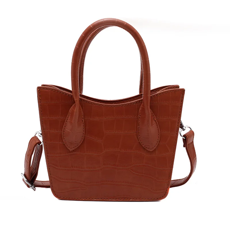 

2021 Spring/Summer New Luxury Shoulder Bag For Women Stone Pattern Crossbody Bags Female High Quality Small Square Handbag