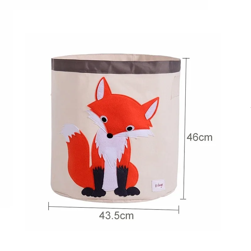 

New Cartoon Canvas Fabric Storage Box Folding Sundries Storage Basket For Kid Toys Organizers Dirty Clothes Laundry Basket