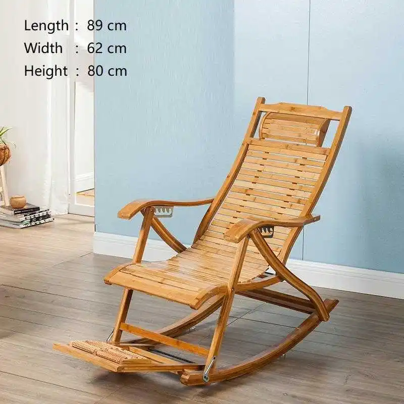 

Modern Armchair Arm Chaise Rocking Sillones Moderno Para Sala Bamboo Cama Plegable Folding Bed Fauteuil Salon Recliner Chair
