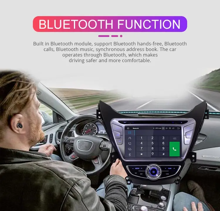Besina Android 9,0 автомобильный dvd-плеер для HYUNDAI ELANTRA/i35/AVANTE 2010 2011 2012 2013 gps стерео Мультимедиа 2 Din Автомобильный Радио wifi
