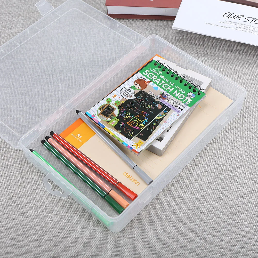 Портативная коробка для хранения канцелярских принадлежностей с одним отсеком