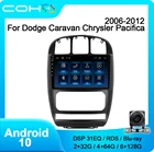 Автомобильный Dvd-навигатор COHO, для Dodge Caravan Chrysler Pacifica 2006-2012, радио, Android 10, 8 ядер, 6 + 128 ГБ