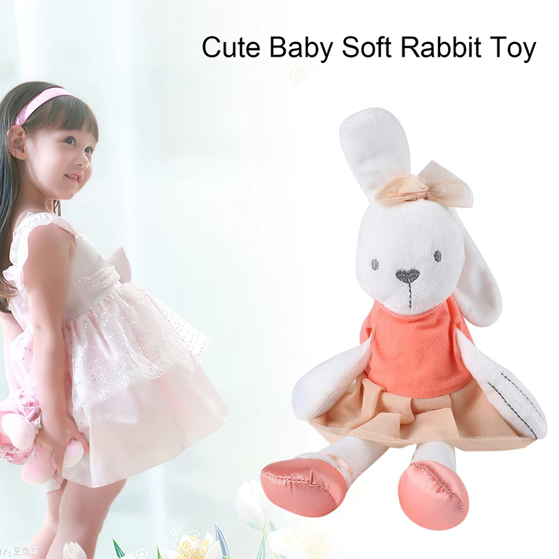 

The Bunny Plush Regular Animal Solid Baby Toy Party Birthday Kids Gifts Rabbit Sleeping Comfort Soft Doll Toy Stuffed