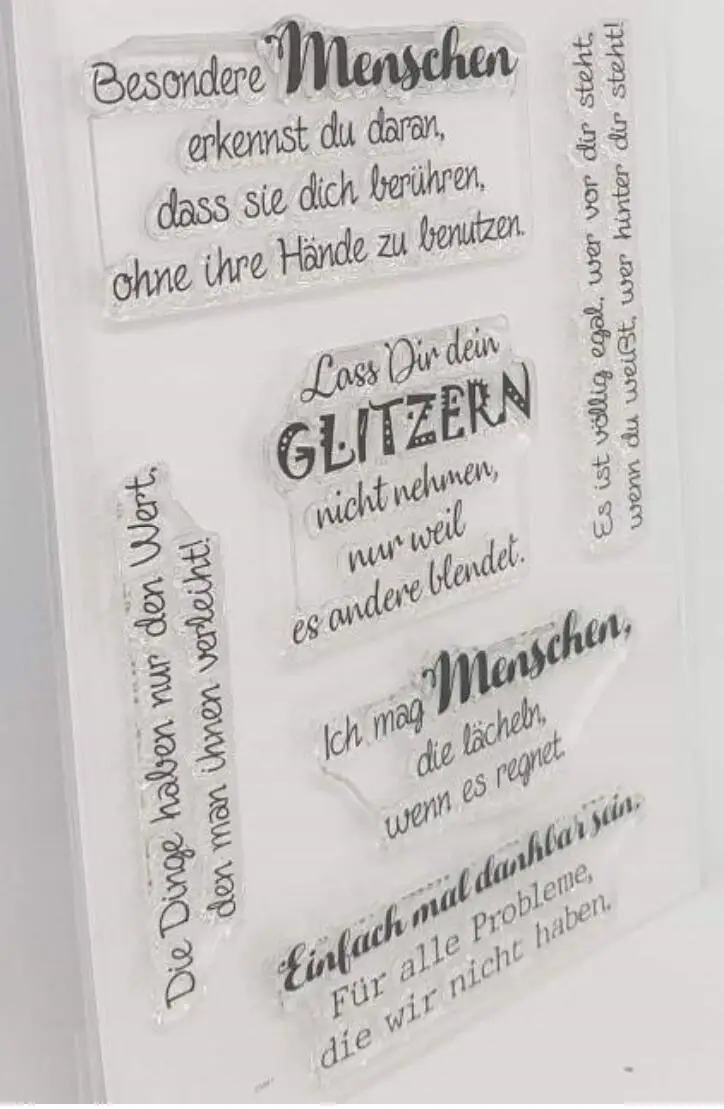 Немецкий прозрачный штамп или для скрапбукинга/изготовления открыток/Детские