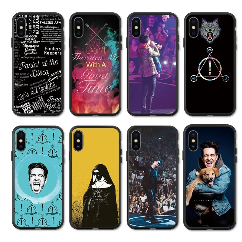 Чехол для телефона iphone 11 ProMax XR XS MAX X Panic! At The Disco Apple 8 7 6 5S s Plus силиконовый чехол из