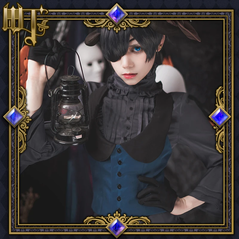

Черный Дворецкий Косплей Ciel Phantomhive Косплей Костюм Хэллоуин костюмы