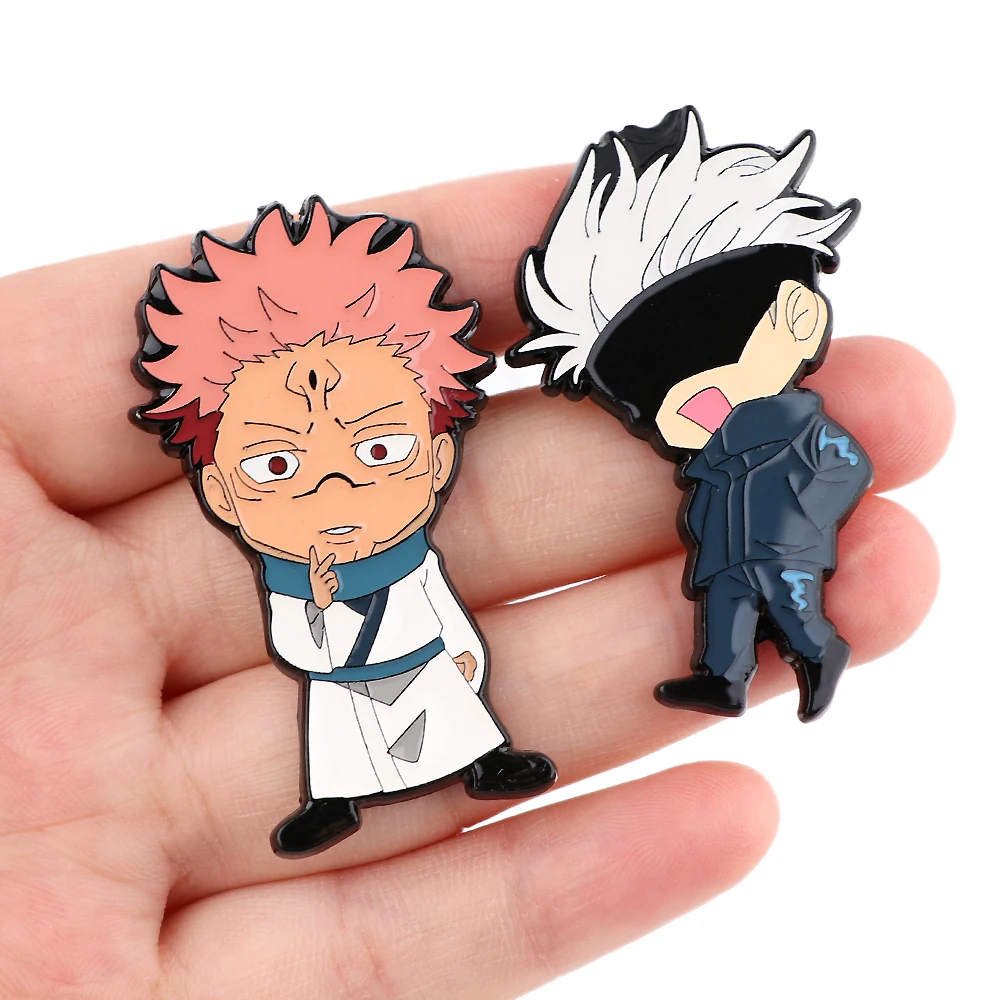

DZ2324 Japanese Anime Manga Jujutsu Kaisen Gojo Satoru Cool Enamel Pins Brooches Badge Lapel Collar Jewelry Decoration Gifts