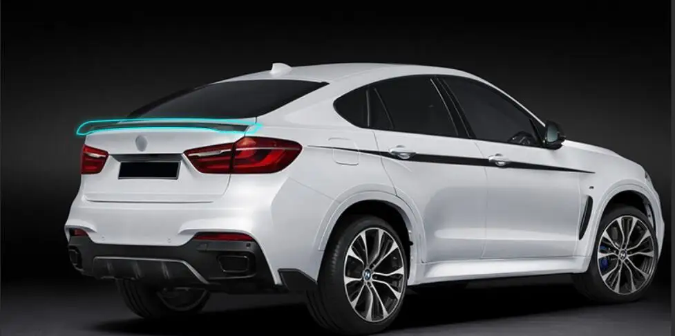 Дизайнерский карбоновый чехол для багажника выступ Спойлеры BMW X6 F16 2015 2016 2017