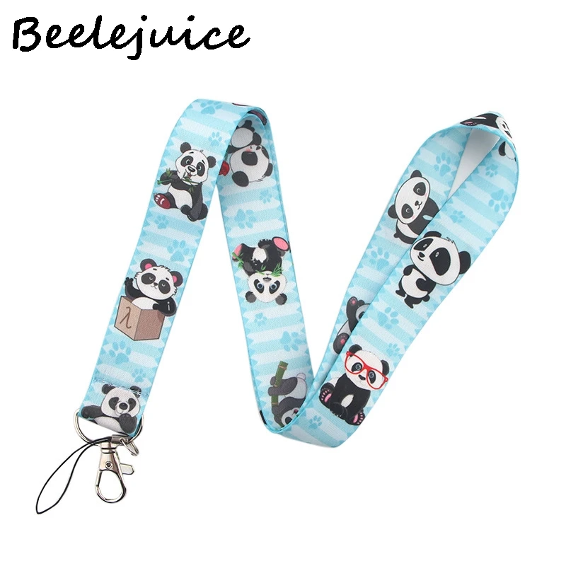 Милая панда на шею ремешок для ключей брелок аксессуары ленты ключей|Ремешки