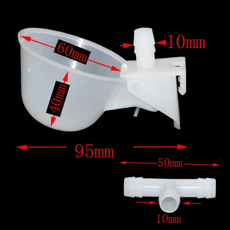 Чаши для перепелок питьевые чаши курицы 100 шт. стеклянные птиц инструменты