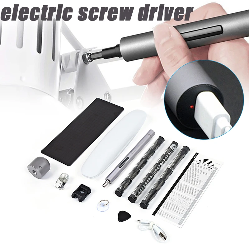 Screwdriver Precision Screwdriver Kit Aluminum Wireless Electric Screwdriver Set For Repairing Work Набор Отверток