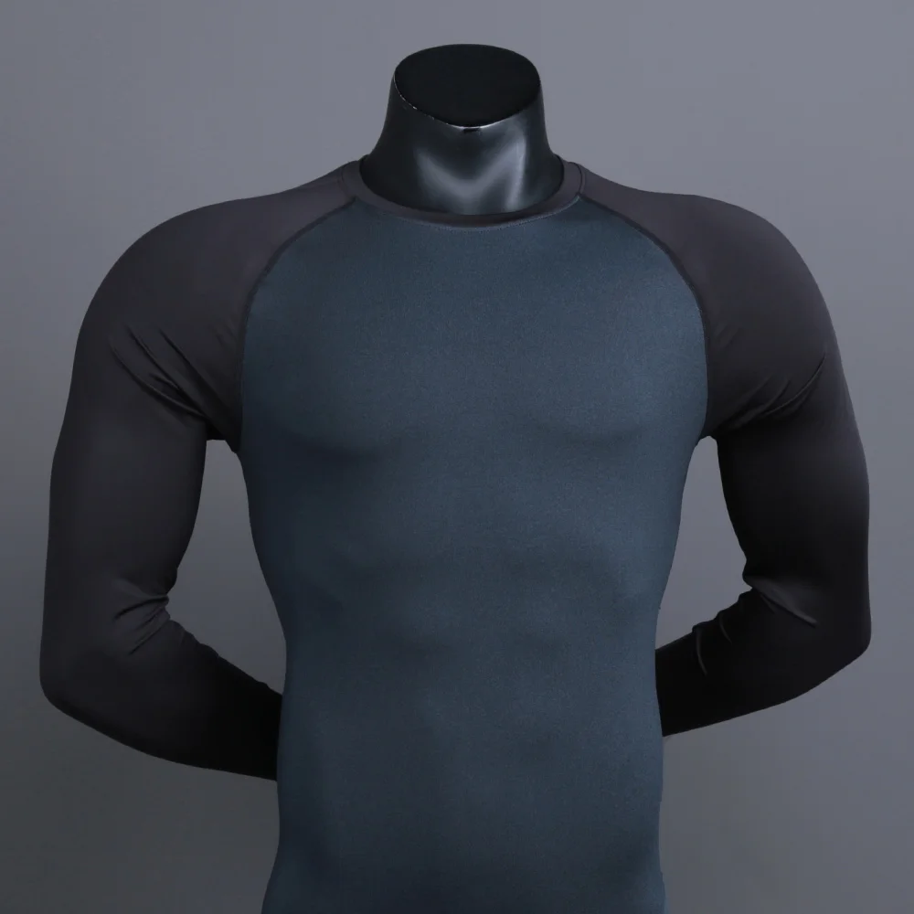 Winter Man's T-Shirt Quick-Drying Compression Running Fitness Tight Long Sleeve Training Bodybuilding Sportswear Gym