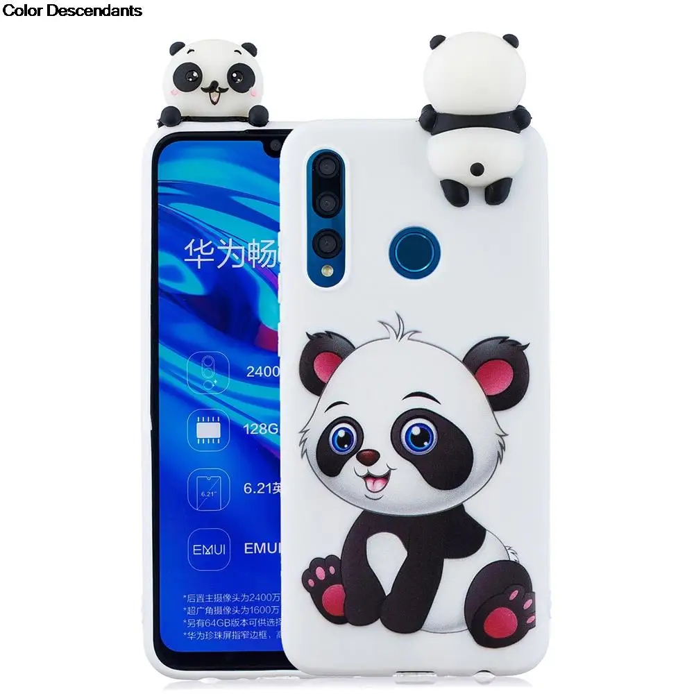 Чехол для Huawei Y5 Y6 Y7 Y9 Prime 2019 силиконовый чехол с милыми 3D пандами единорогом (2019)