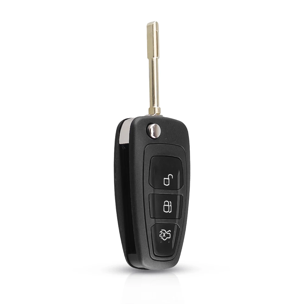 Складной флип ключ KEYYOU с 3 кнопками для Ford Focus Mk1 Mondeo Transit styling smart key cover Fob|Ключ от