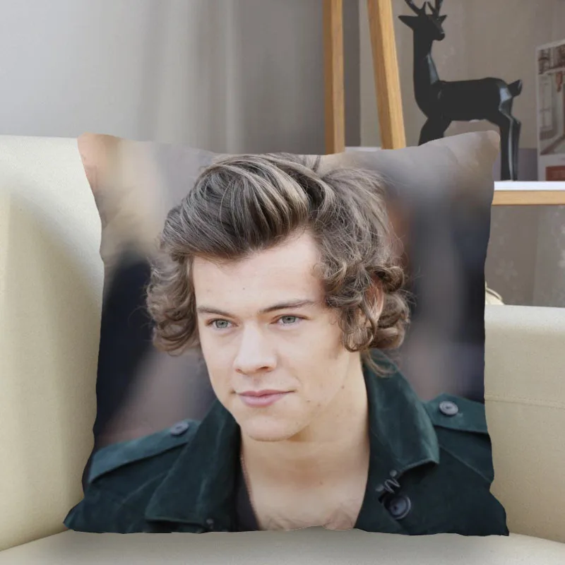 

Musife-Harry-Style-Pillowcase Custom Square Pillow Cover Case Zipper Pillowcase 35*35,40*40,45*45cm Drop Shipping