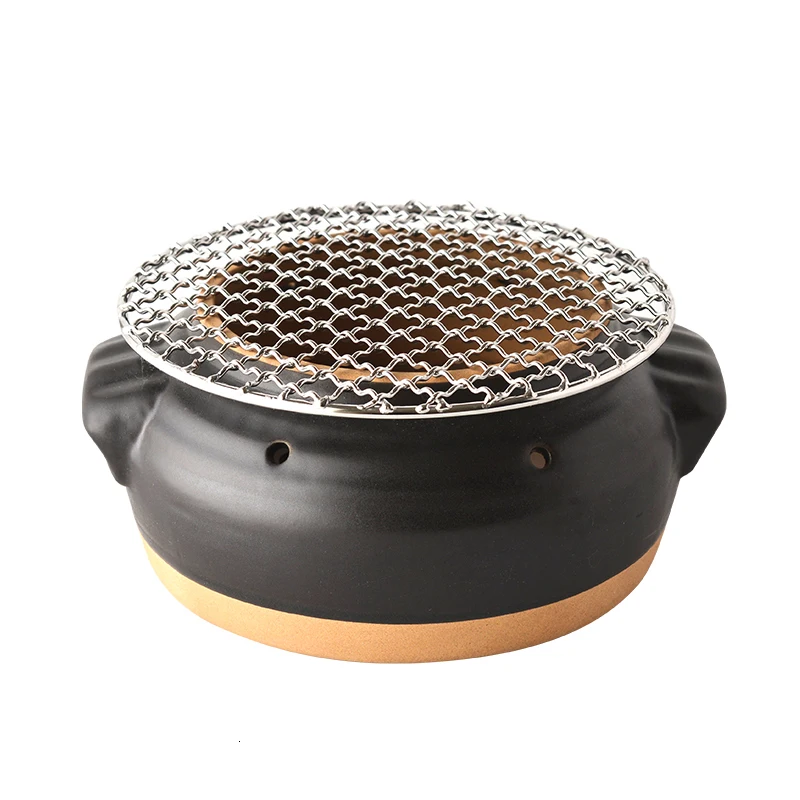 Японский для барбекю-духовка корейский портативный гриль угольной глины дома и