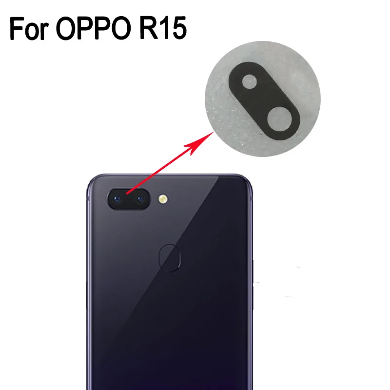 100% новый для OPPO R15 r15 задний объектив задней камеры R 15 запасные части R1 5