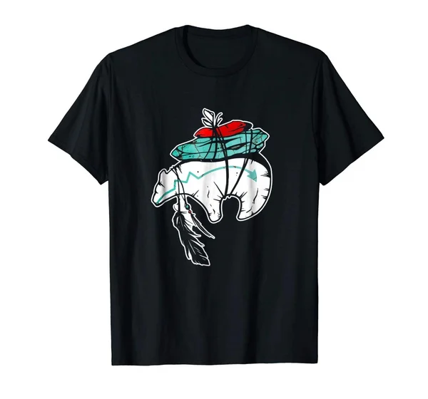 

Zuni Fetish Bear with Turquoise and Coral Offering Short Sleeve T-Shirt