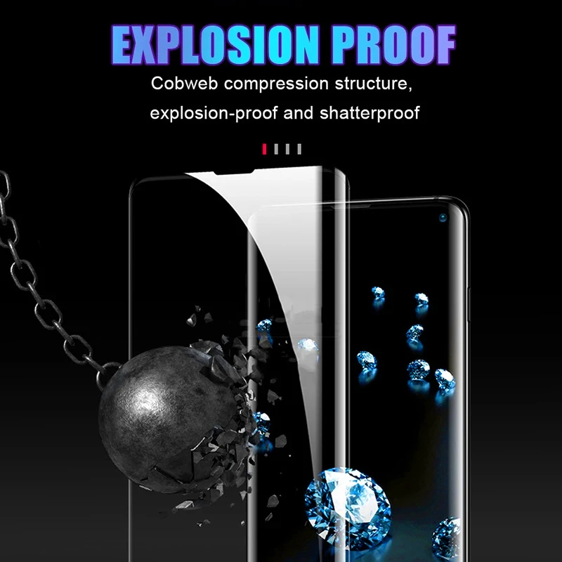 7D Tempered Glass For Samsung S21 Plus Ultra Note 20 S20 Screen Protector On S10 Plus S10 S8 S9 5G E Protective Glass S 20 21 10