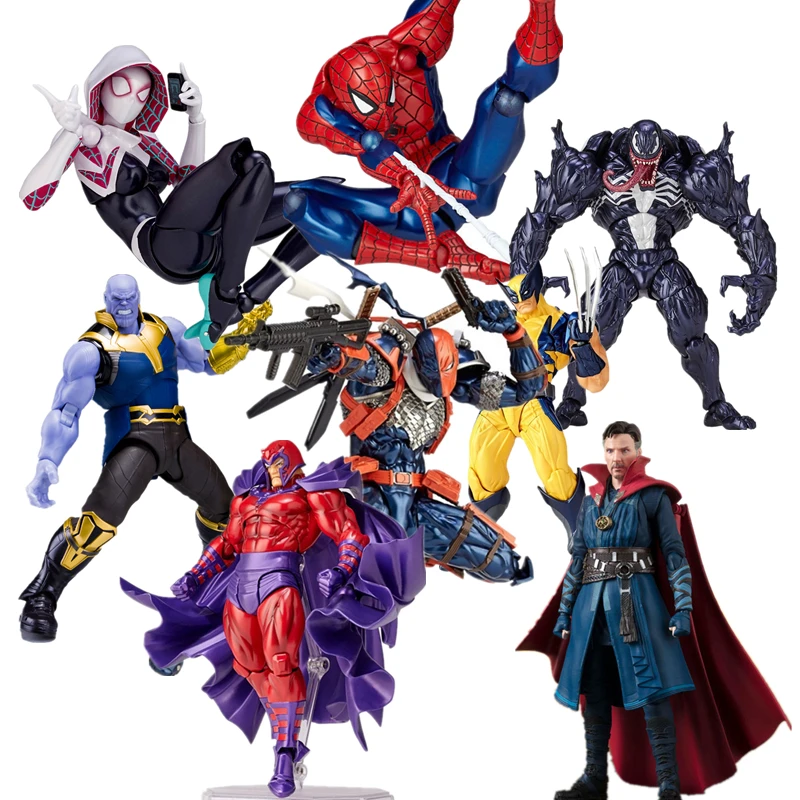 

The Venom in Marvel Movies Extraordinary Spider-Man BJD Doll Model Toy 18cm Movable Joint Assembled Toy Children's Birthday Gift