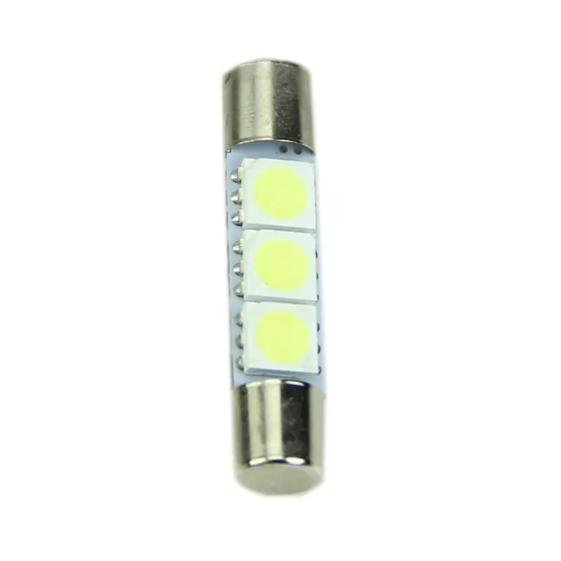 1 шт. Белая светодиодная лампа T6 5050 31 мм 3 SMD для автомобиля солнцезащитный козырек